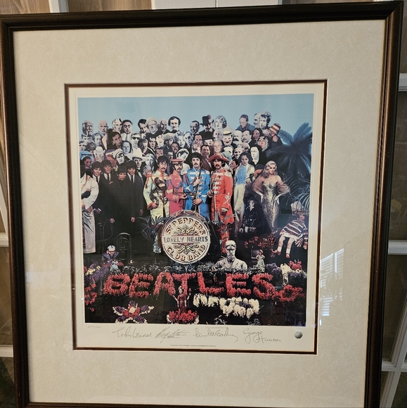 💂‍♂️BEATLES Signed Print w/COA - Sgt. Pepper's Lonely Hearts Club Band L - Picture 8 of 8
